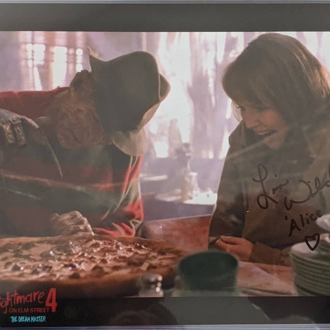 FrightmareC's tweet image. We just added EIGHT new autographed photos of Lisa Wilcox to our physical and online stores! Open TODAY,  11-9 &amp;amp; Sunday 12-6. Order now for pick up or shipping at frightmarecollectibles.com/search.asp?key…

#anightmareonelmstreet4 #thedreammaster #lisawilcox #freddykrueger #anightmareonelmstreet
