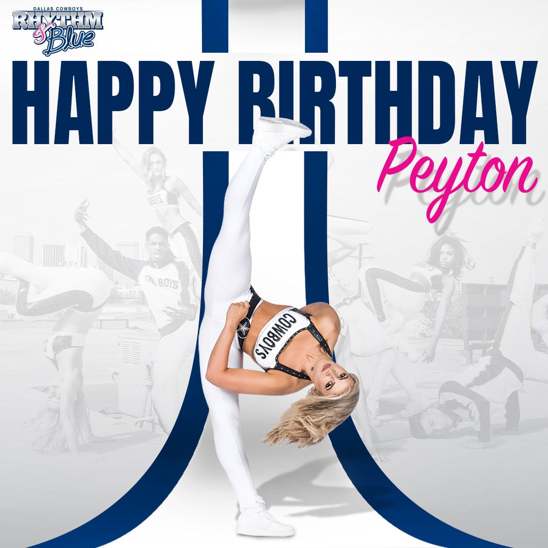 Join us in wishing a Happy Birthday to @DCRB_Peyton 🎉 #DCRB #CowboysNation #AmericasHipHopTeam