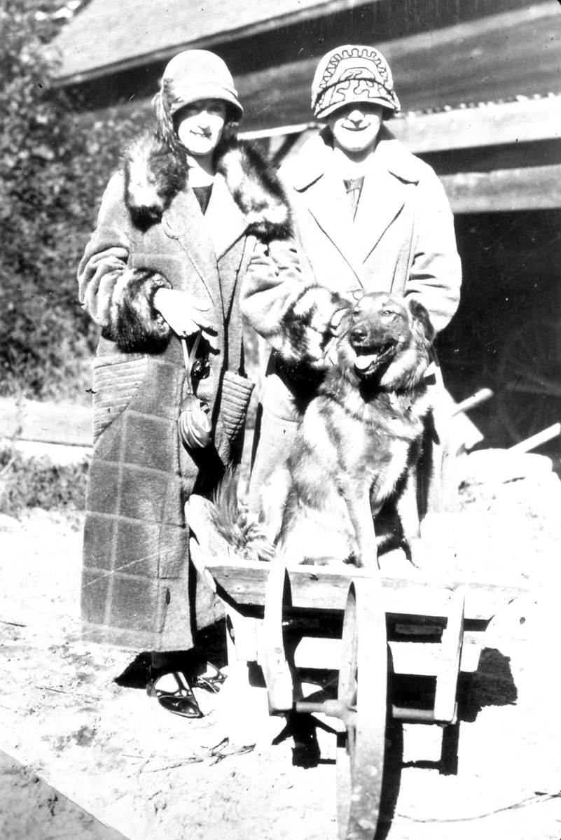 WPSDMuseum's tweet photo. Happy #LoveYourPetDay🐾❤️
Bernice Huddleston & dog Laddie in Depot Harbour, no date noted.
Berle Barry & Marg Thompson pictured with a dog in Parry Sound, 1921.
#DaveThomasCollection #WPSDMuseum https://t.co/WRM0Ptred9