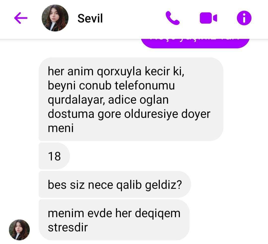 _Elmir_S's tweet photo. ⛔️İntihar edən Sevilin yazışmalarının tam mətni.

🚨Baş Prokurorluq: Bakıda intihar edən gənc qızın şəxsi yazışmaları araşdırılacaq. https://t.co/ddmsBf25iT