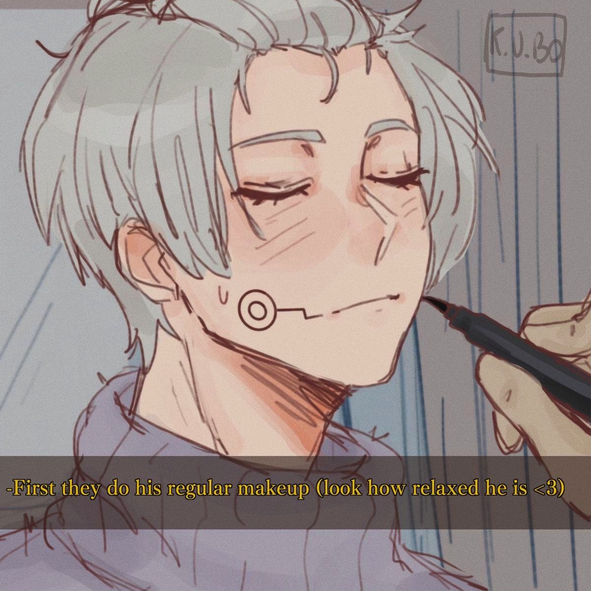 _KUUBO_'s tweet photo. (1/2) #inumaki and his tongue makeup!
#actorau #jujutsukaisen #gojosatoru https://t.co/OYdCbMrQZp