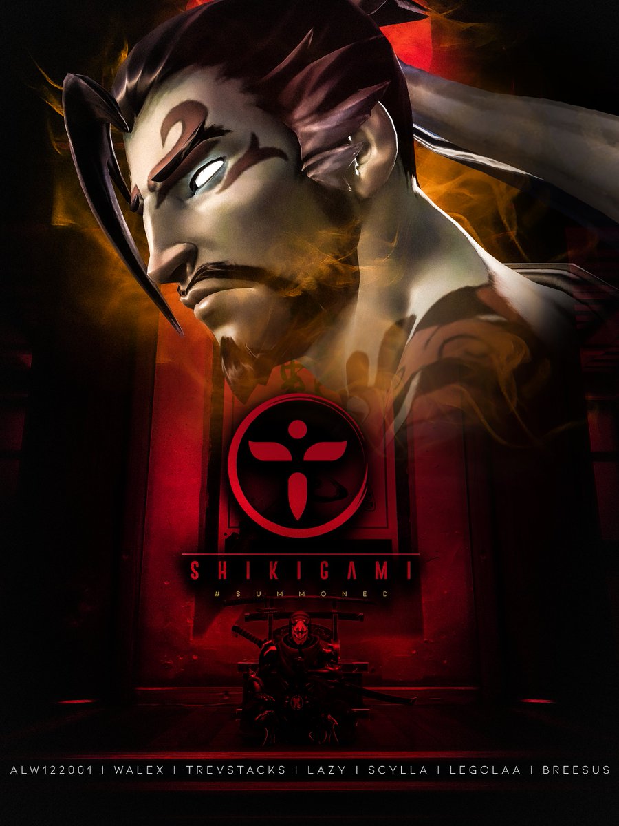 ShikigamiGGs's tweet photo. Our team has been #Summoned. 

Please welcome our Overwatch roster!
🛡️: @Alw122001 
🛡️: @Walex018
⚔️: @Lazy_0W 
⚔️: @Trevstacks 
💉: @scylla_ow 
💉: @Legolaaaaa
💉: @BreesusIsBae

🧠: @Ankh_303 
💼: @piggywiggytime 
✍️: @FirestormRebl 
🎨: @MunkGFX 
🎨: @K9RM3Z 
👑: @CamoEdits https://t.co/qYO0Clze5j