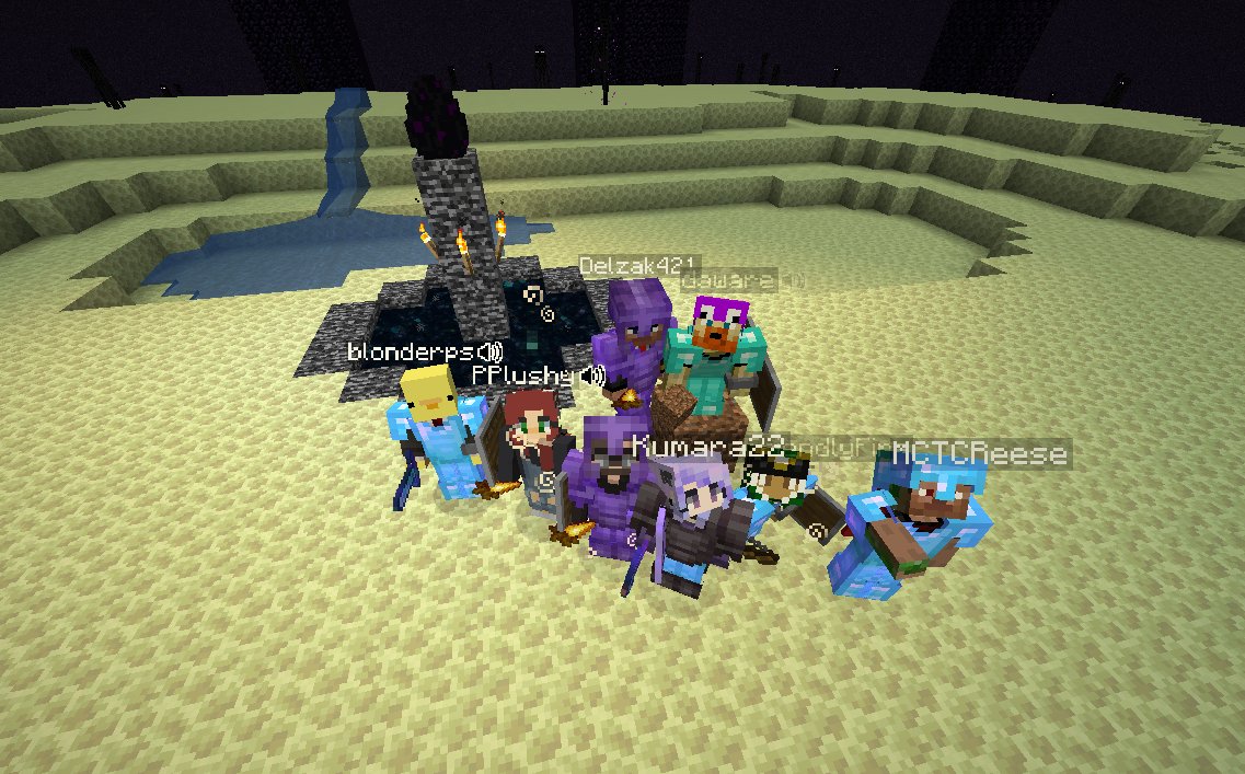 BoundlessMC's tweet photo. Phoenix SMP's night crew slayed the first dragon last night, what was your favorite moment? 🐉🧡 https://t.co/XXIUfPykCh