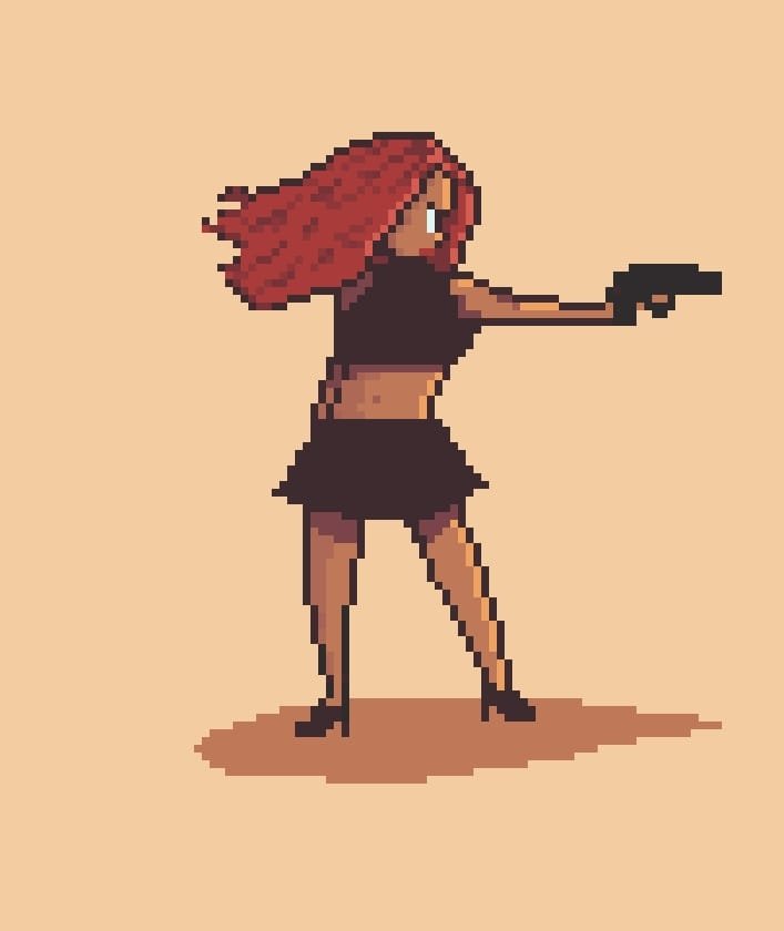 noranovaa's tweet photo. Trying new things, i don't how is it going  but welp... #pixelart #pixeldailies https://t.co/NnGZaTOvZc
