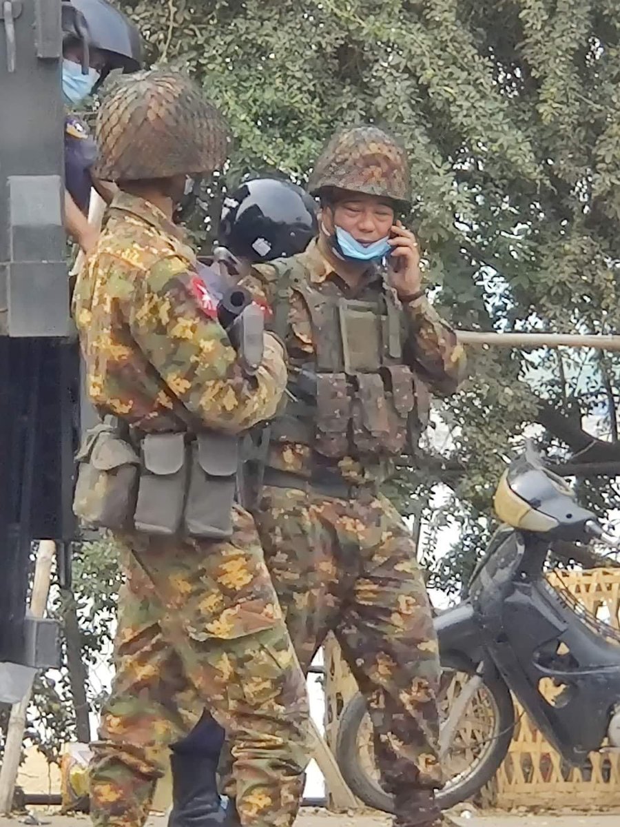 Since the coup on 1st February, the junta has committed the worst crime against humanity today. Military and police forces even used snipers to brutally crack down the protesters as if they were killing their enemies in the battlefield. 

#WhatIsHappeninglnMyanmar 
#Feb20Coup