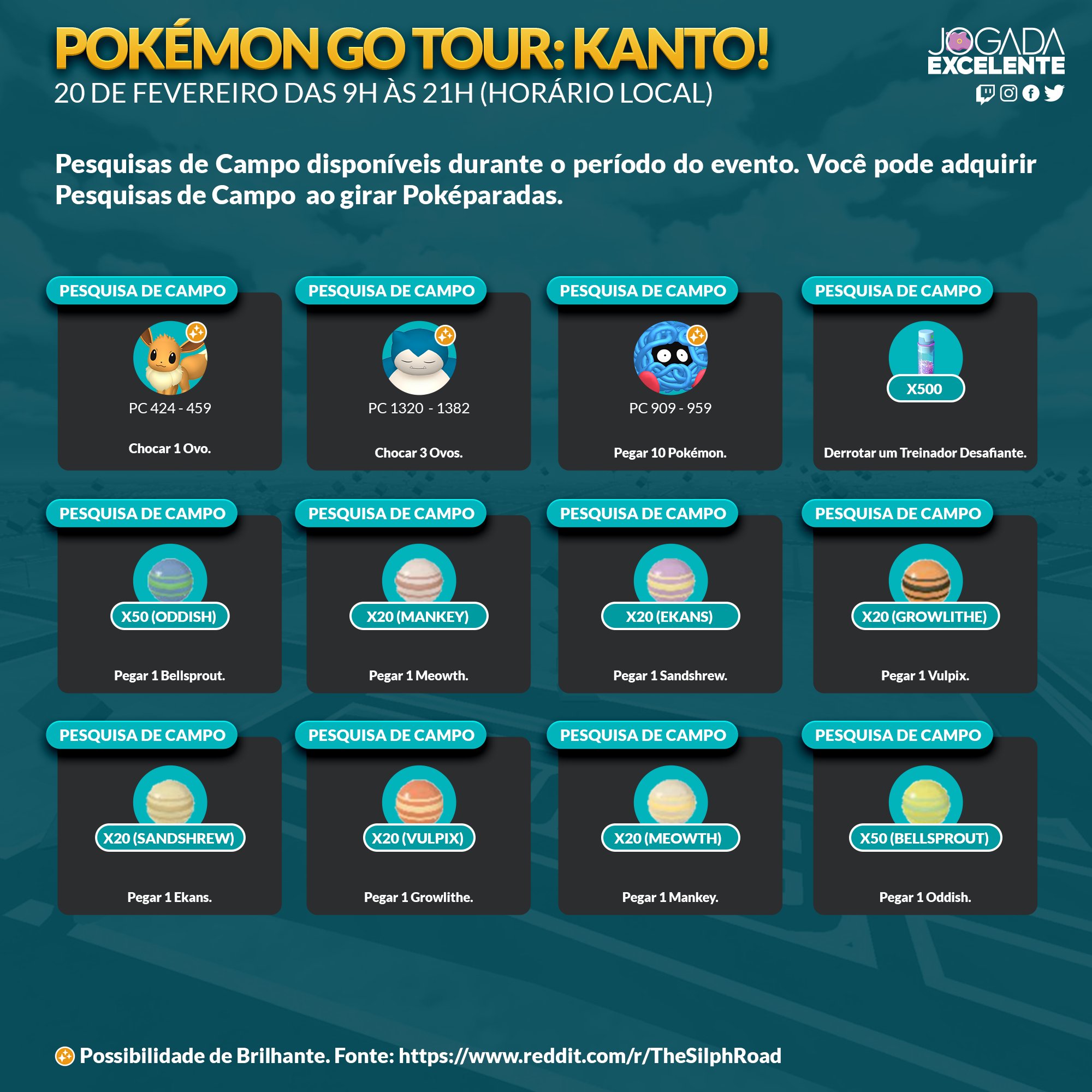 Jogada Excelente on X: #PokémonGO: Durante o evento final do GO