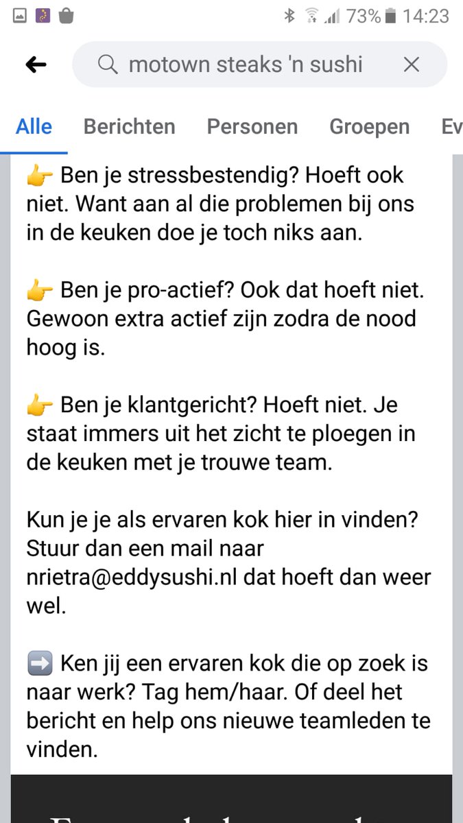 ingpsyc's tweet photo. Geniale #vacature tekst. Zou mooi zijn als meer organisaties dit gaan doen/durven. 👍👍 #ratracemaatschappij #HR #HRM #solliciteren https://t.co/Mj8eTd4vX0
