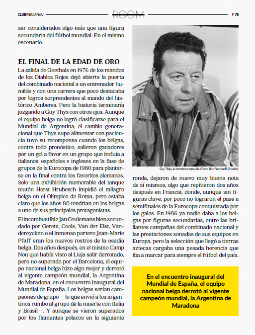 La era dorada del fútbol belga: martiperarnau.com/producto/the-t… Raymond Goethals, Guy Thijs, Ceulemans, Gerets, Cools, Van der Elst, Pfaff... Por <a href="/Miguel_LPereira/">Miguel L. Pereira</a> en TTRoom #63