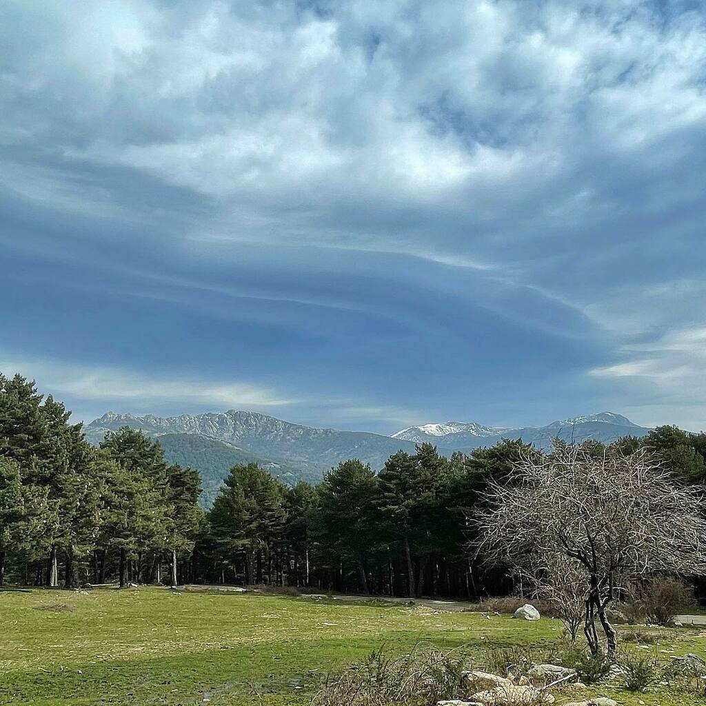 kaikuland's tweet image. Otro paseo por casa y disfrutando de las nubes modeladas por el viento fuerte. #7Picos #boladelmundo #maliciosa #pnguadarrama