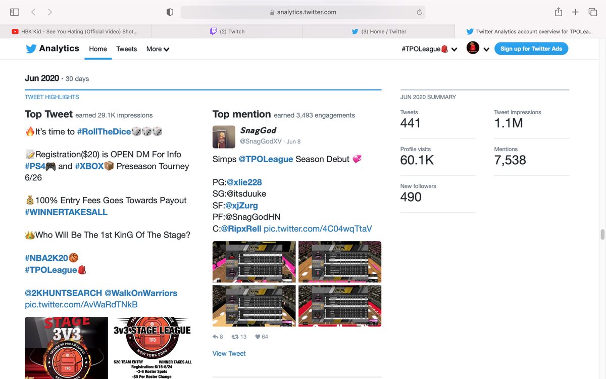 🔥📰TPO Szn❌ League News📰

📊The BEST Marketing/Promotion In The GAME.....4 Straight Months During POST DRAFT 1 Million Plus Impressions Better Numbers Than PRE DRAFT Check The Stats...Salute To The REAL Always Showing Luv

#TPOLeague🎒