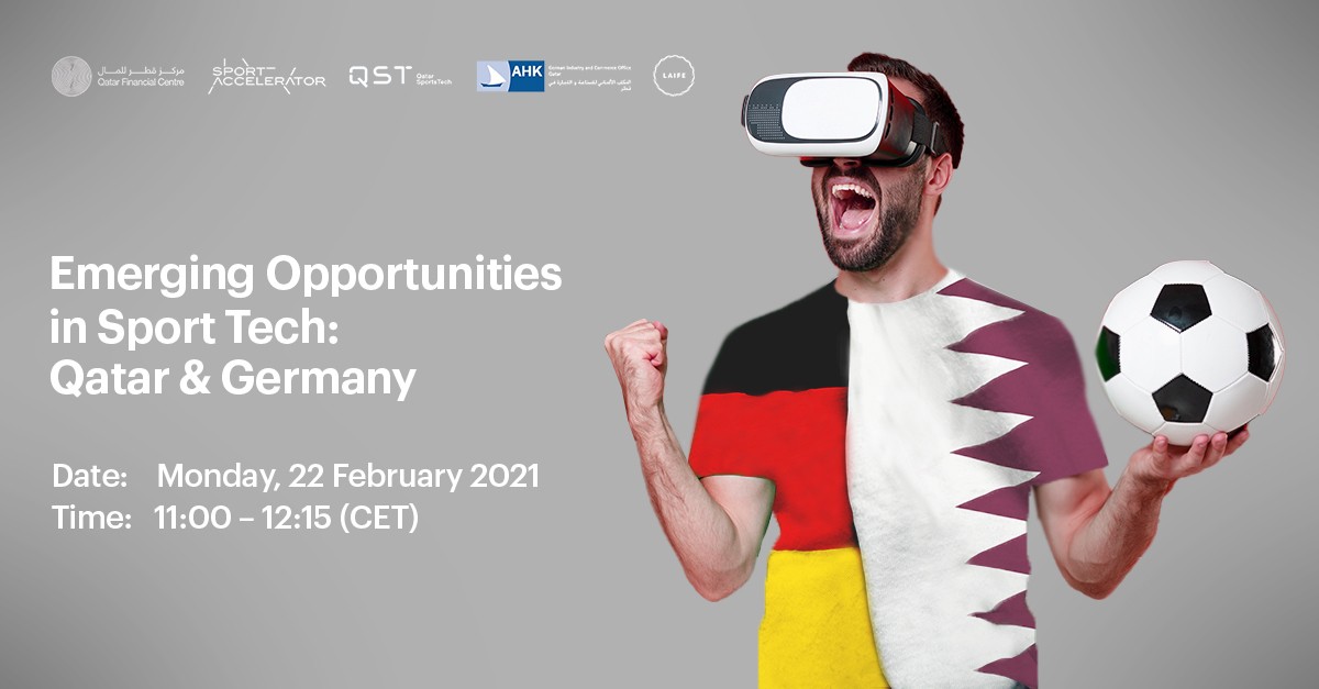 QFCAuthority's tweet photo. Don't miss the latest trends to be shared during the upcoming #webinar on Emerging Opportunities in Sports Technology between #Qatar and #Germany. Click on the link to #register now! https://t.co/4XYlNv0bkS
#QFCWebinars #QFCMeansBusiness #AccessQatar https://t.co/YbR3Lfa7vi