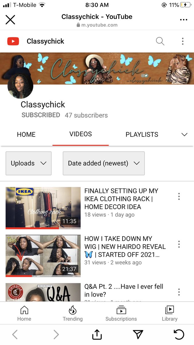 _classychiick's tweet photo. Yall help ya girl get her subscribers up n them VIEWSβΌοΈπ― I would greatly appreciate itπβ€οΈ Link in bio #fyp #youtuber #youtubechannel #classychick #manifest #believeinyourself #consistencyiskey #foryou #foryourpage https://t.co/4BaUGnMipn