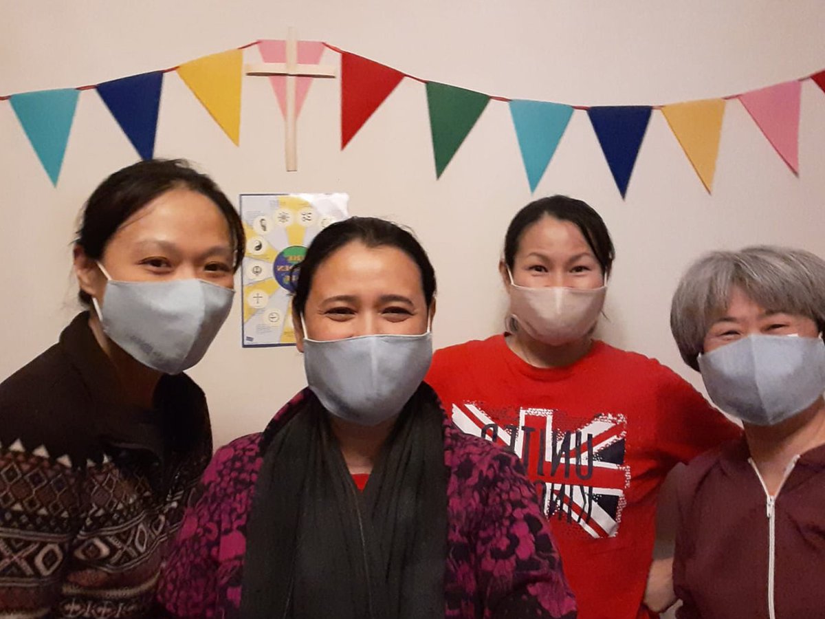 ColumbansUK's tweet photo. Our fantastic Columban Lay Missionaries have been hard at work making reusable face coverings for the vulnerable in our local communities.
Find out more, and see how you can support their ministry to continue >>> https://t.co/LEwg0EkeZr
#LayMission #FaceMasks #Covid19 https://t.co/IlxEQjdPxr