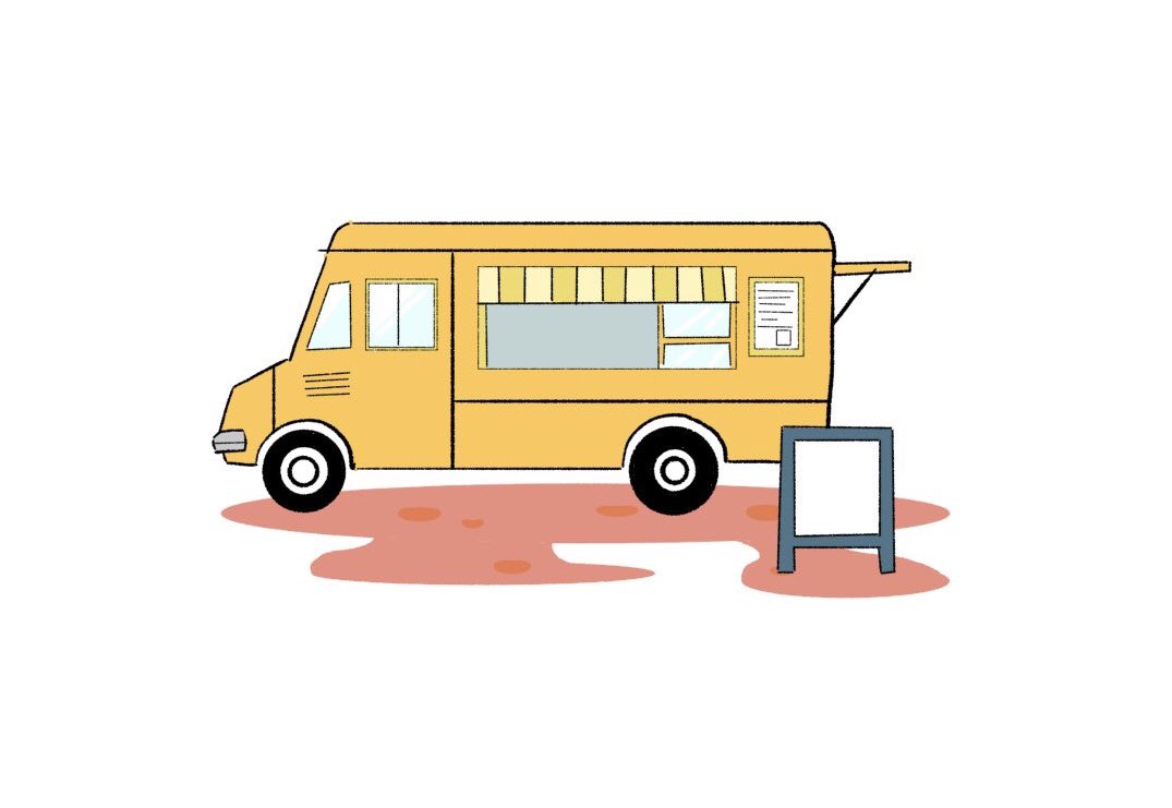 Colour Pallet おきょーず Twitterissa 黄色のキッチンカー それ以上でも それ以下てもない イラスト デザイン 絵 素材 看板 フライヤー 背景 落書き Colour Pallet おきょーず Twitterissa 黄色のキッチンカー それ以上でも それ以下てもない イラスト デザイン 絵 素材 看板 フライヤー 背景 落書き