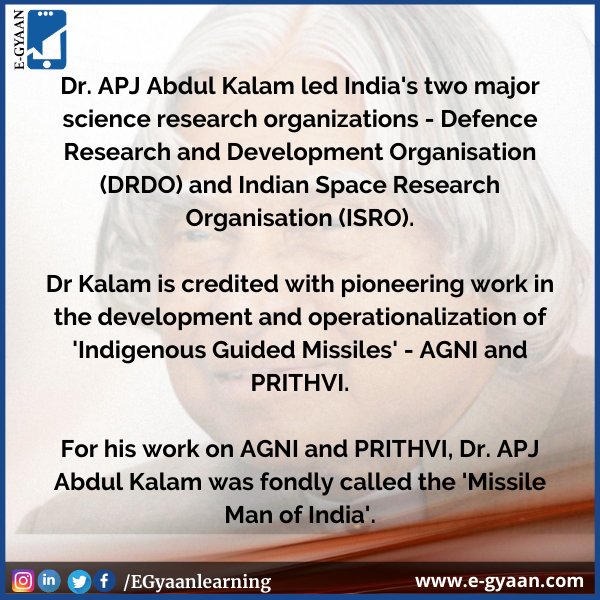 EGyaanLearning's tweet photo. "Dr A.P.J Abdul Kalam"
#abdulkalam #apjabdulkalam #abdulkalamquotes #apj #india #abdulkalamsir #abdulkalamdevotees #inspiration #kalam #quotes #drapjabdulkalam #abdulkalamdevotee #apjabdulkalamquotes #abdulkalamspeech #abdulkalammemorial #egyaan #edtech #MakeInIndia #MadeInIndia https://t.co/8HBcI4MAPq