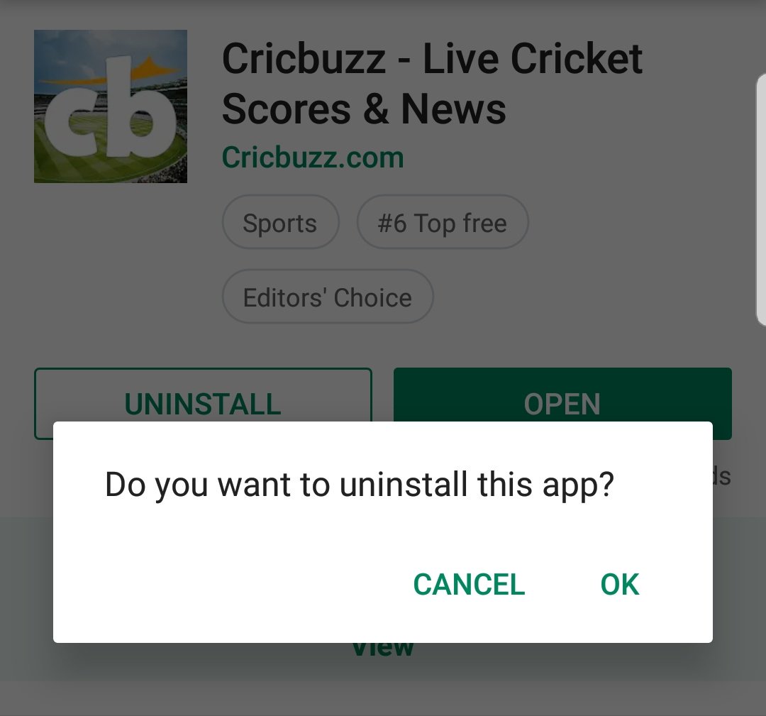 asadawan_22's tweet photo. Let's start again this Trend and Uninstall Cricbuzz.
#UninstallCricbuzz https://t.co/70DBf0peCm