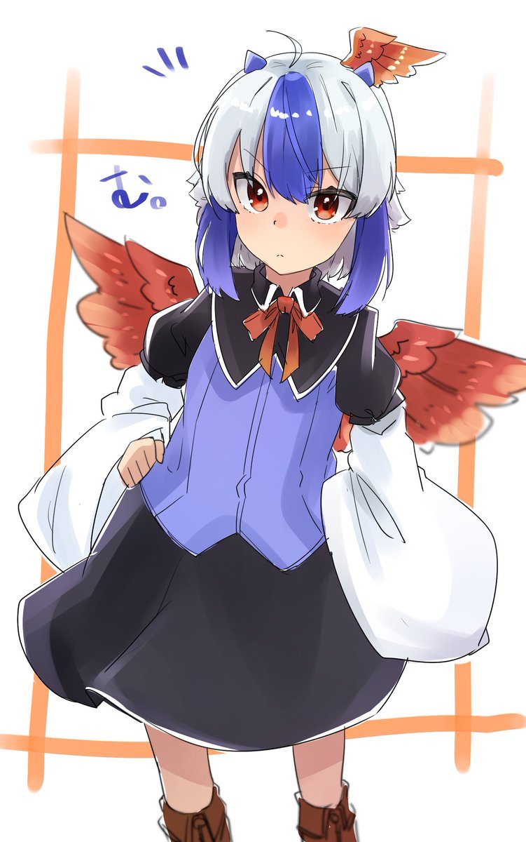 朱鷺子 「#深夜の真剣お絵描き60分一本勝負
朱鷺子 」|群藻のイラスト