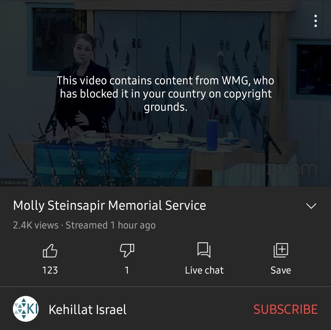 modernvagrant's tweet photo. @warnermusic can you maybe let this one slide? Lots of people in the US who want to join in mourning with this wonderful family. 

#mollysteinsapir
@SnowleopardPaw https://t.co/pKybxqsOVJ