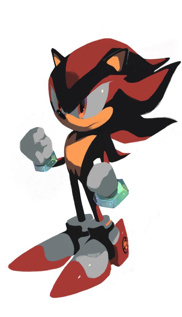 Fine it's redesign Shadow Now he looks even more like Sonic, lol