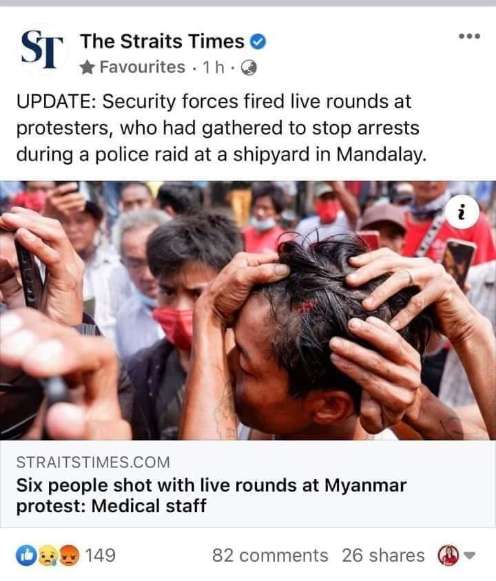 Lal_Chhan_Himi's tweet photo. Even ambulances were shot by Myanmar police and soldiers. This is terrorism. They aren’t soldiers anymore, they become terrorists. 
#HearTheVoiceOfMyanmar
#SaveMyanmarCitizens
#SaveMandalay 
#Feb20Coup 
#WhatsHappeningInMyanmar
#crd https://t.co/07faKMyUen