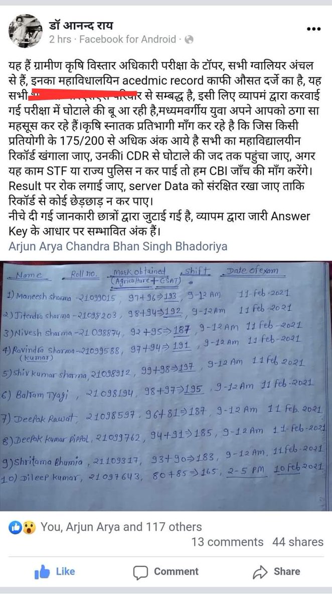 ManojPatodiya's tweet image. #vyapamgotala #Vyapam2 @drnarottammisra @ChouhanShivraj