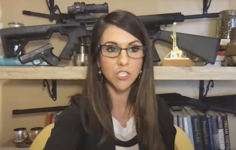 PaulRudnickNY's tweet photo. Lauren Boebert has been offered her own HGTV show called "Decorating To Kill" in which she uses firearms as fun accent pieces, lighting fixtures, wall art in her children's bedrooms and, as Lauren says, "Rainy day crafts projects that can blow your face off" https://t.co/YgINXjJ3xK