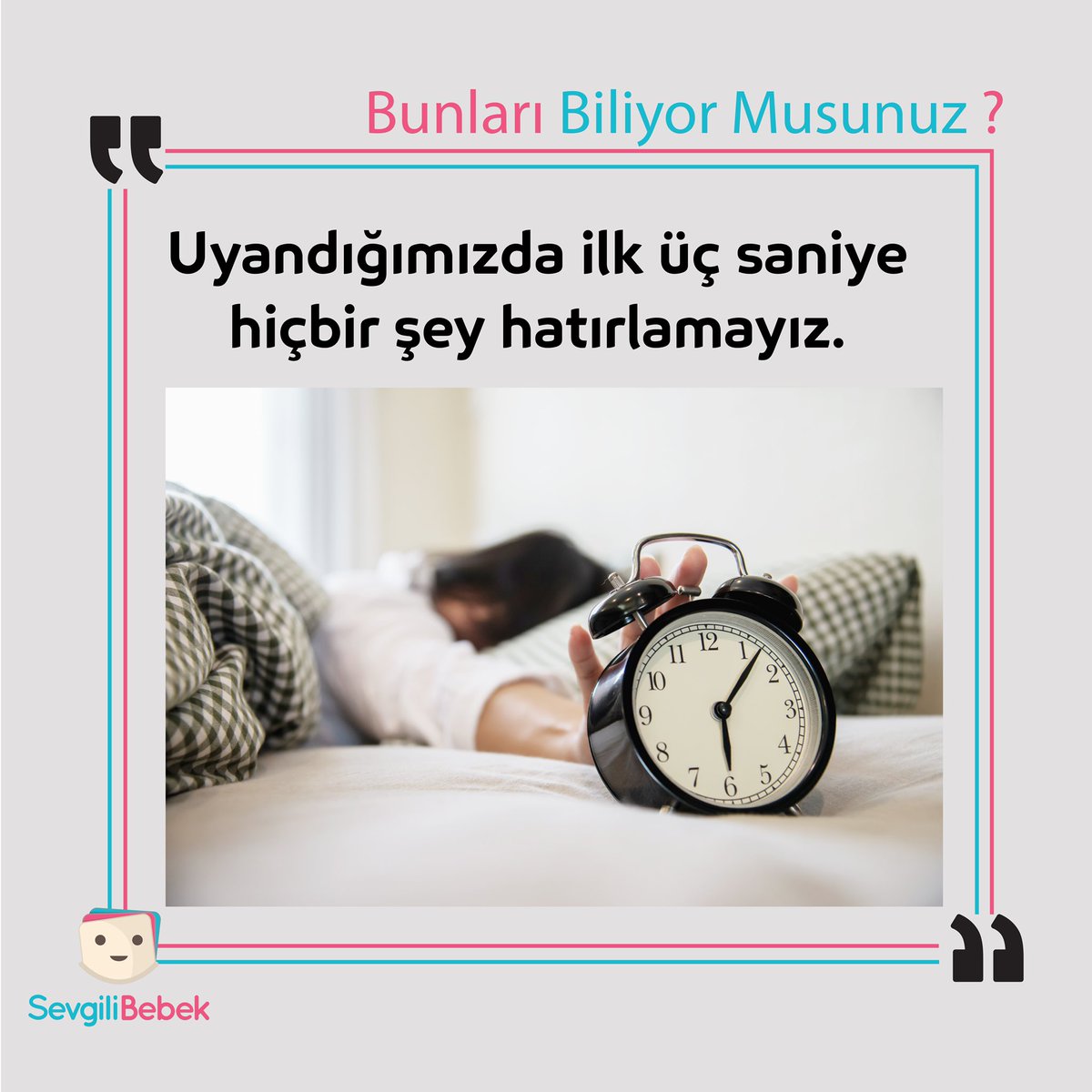 sevgilibebek's tweet photo. Uyandığımızda ilk üç saniye hiçbir şey hatırlamadığımızı biliyor muydunuz? https://t.co/OB9f4uFSEl