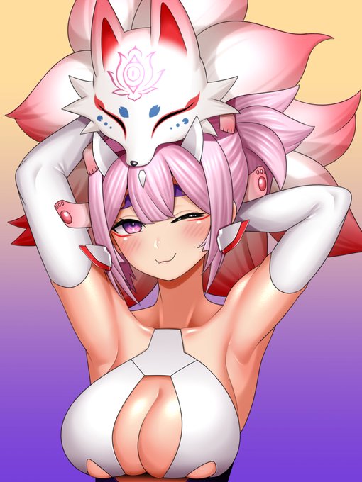 #見た人もなにか無言でピンクの何かをあげる 