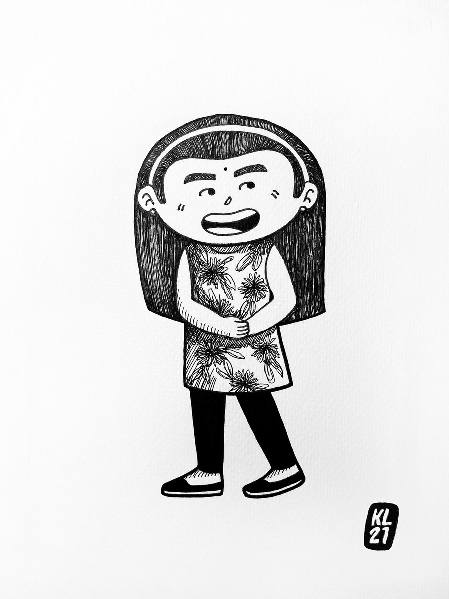 kenrey267's tweet photo. > "Edith" #doodle #doodleph #artph #designspiration #penandink #maartsy #kellyliwanagart #oneaday #goodvibes #oneartworkaday https://t.co/oqSeH81vo8