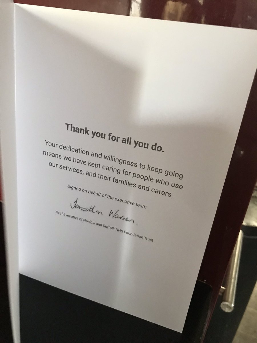 ElizabethHowle5's tweet photo. #thankyou @warren_nsft and all at @NSFTtweets for this card received this morning. Not expected but much appreciated #firstresponseteam #thankyouNHS https://t.co/iW5u1WNPGo