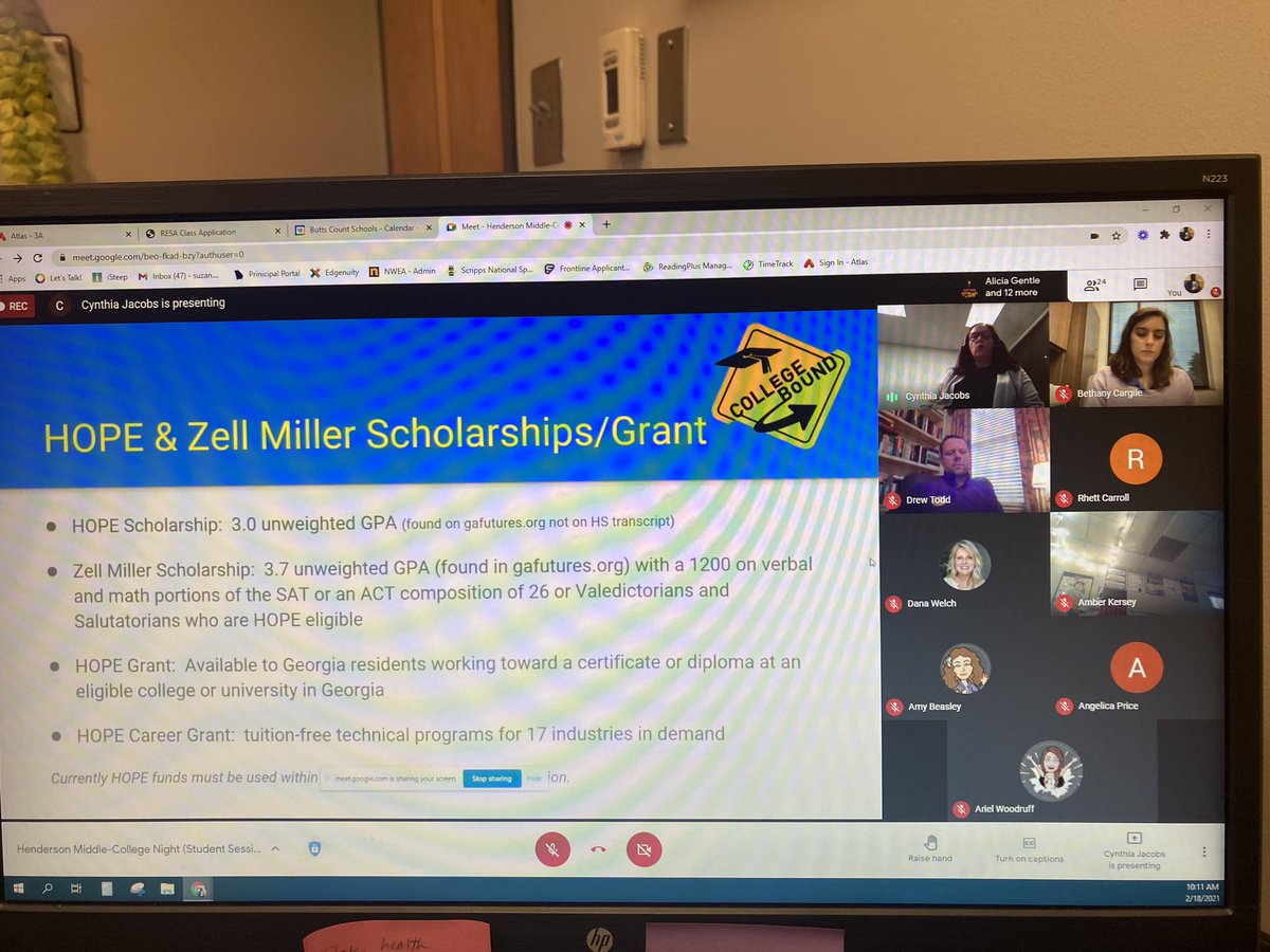 DrSuzanHarris's tweet photo. It’s never too early to begin the conversation about college and career. @GordonState and @SoCrescentTech spoke to our 7th and 8th graders about Dual Enrollment, GPA, cutting cost for college, etc. @ButtsCoSchools @HMSBCSS https://t.co/La0nYaa4Bf