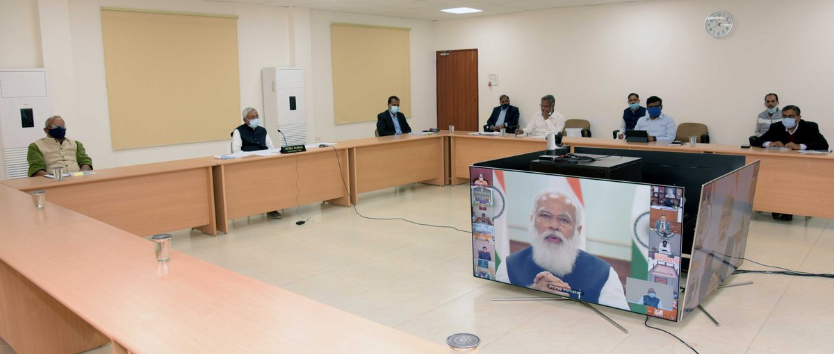 प्रधानमंत्री जी की अध्यक्षता में आयोजित नीति आयोग की गवर्निंग काउंसिल की छठी बैठक में वीडियो कान्फ्रेंसिंग के माध्यम से शामिल हुआ। bit.ly/37wNRfr