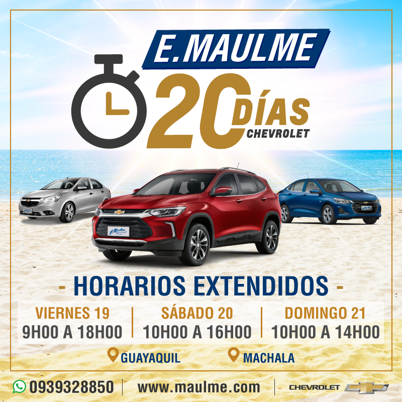 emaulme's tweet photo. 🎉 Encuentra promociones increíbles, este fin de semana en tus agencias #Emaulme. 🎉
Ven y llévate tu nuevo #Chevrolet con precios espectaculares, planes de financiamiento ideales, las cuotas mas bajas y mucho mas!

Visítanos en nuestras agencias de #Guayaquil y #Machala: https://t.co/YqhaORGrPY
