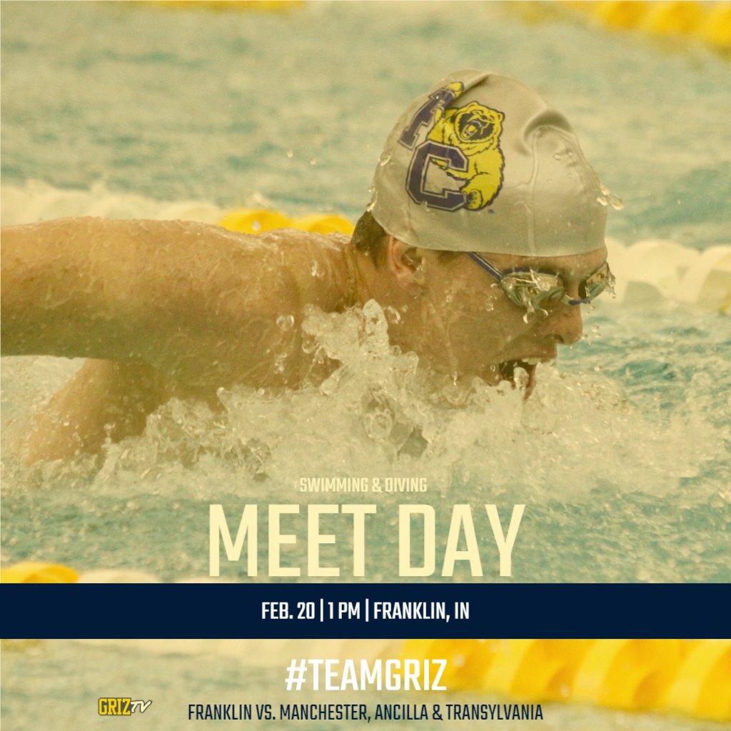 Good morning, it's meet day for <a href="/FCGrizSwimming/">FC Swim & Dive</a> and the final competition of the regular season for #TeamGriz when they host three teams this afternoon. 

You can watch the Grizzlies live in competition this afternoon at the link below! 
boxcast.tv/view/sd-frankl…