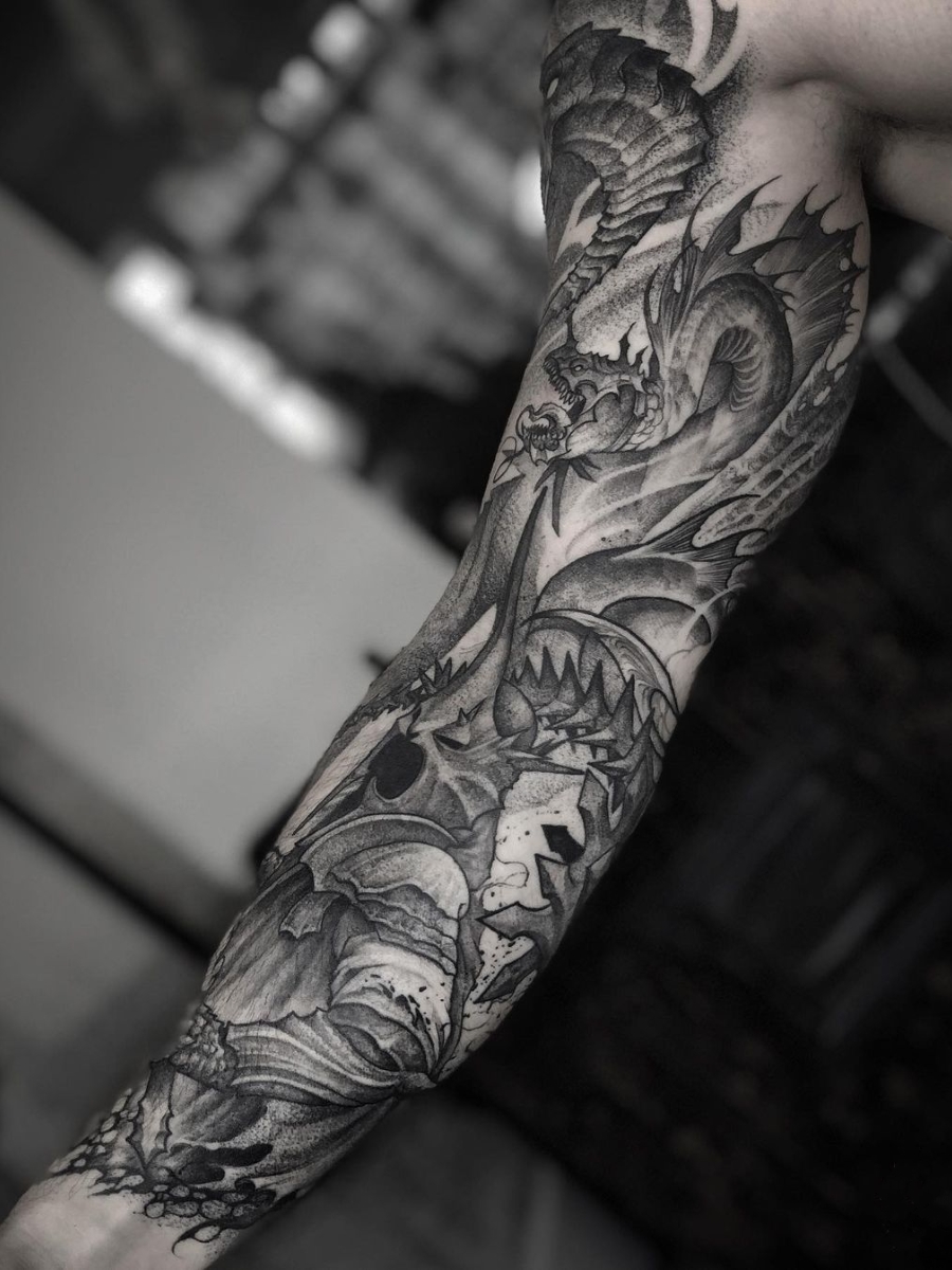 Ramón on Twitter Rob Borbas gt The Lord of the Rings Sleeve tattoo  ink art httpstcox59EFJGZiq  Twitter