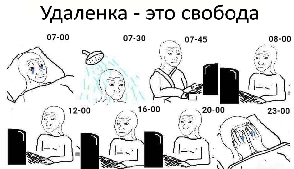RussianMemesLtd's tweet image. work from home is a freedom