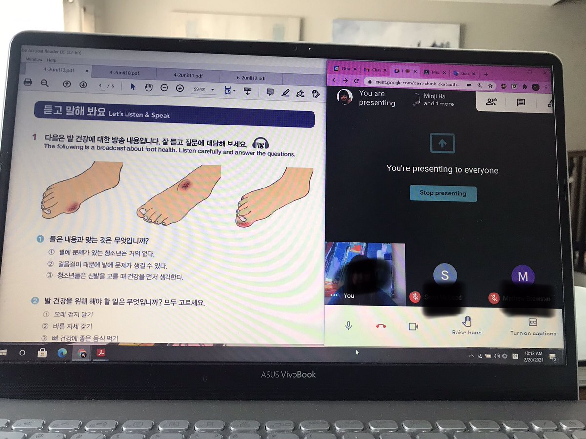 2_korean's tweet photo. 9:00-10:00 Google meet Korean Level2(low group)
10:10-11:10 Google meet Korean Level2(high group)
11:20-12:30 Google meet Korean Level3
Thank you all students!
@MarianneKayed @OCSBContEd 
#Korean #ILPOCSB https://t.co/drkMsVCCXl