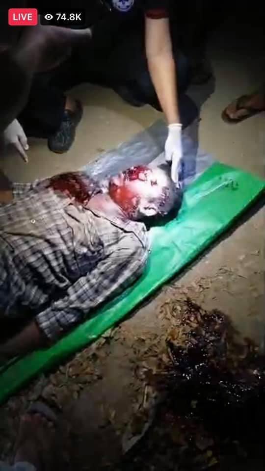 YuparYs's tweet photo. BREAKING NEWS!!!
TW//BLOOD TW//DEATH 
A watchman in "Shwe Pyi Thar" was shot dead by the police. This is more than worst. He wasn't even protesting!!! He was just securing his place!!!
#WhatsHappeningInMyanmar  @freya_cole @RapporteurUn @UNHumanRights @YourAnonCentral https://t.co/pBybE21vYd