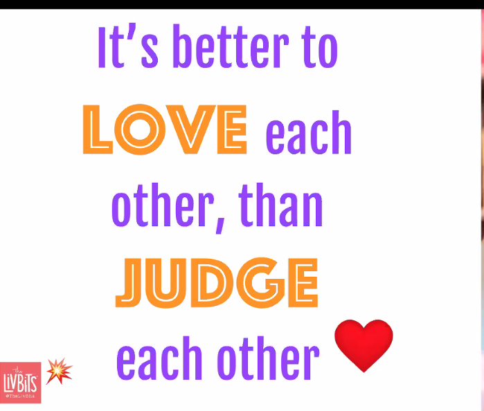 Better to LOVE each other, than to judge each other!!! <a href="/thelivbits/">Olivia Van Ledtje</a> #4CSLA