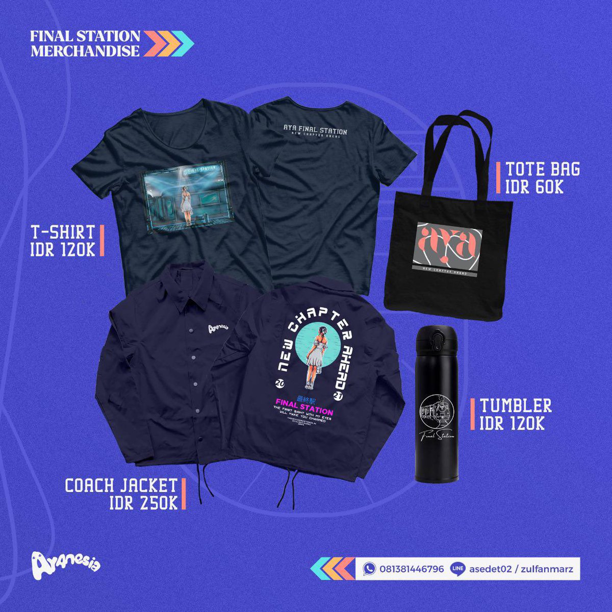 [Our Ticket]
Akan ada merch yg menjadi tiket kereta perjalanan kereta <a href="/AyaJKT48_/">Aya</a> menuju ke Final Station.
#AyaFinalStation