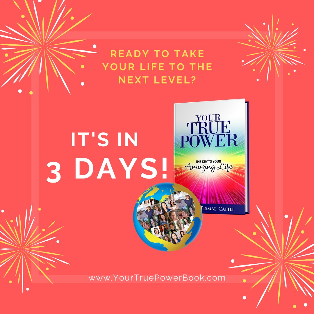 trissatis's tweet photo. It's in 3 days!!! Are you ready to take your life to the next level? Woooohooo!!! 🥳🥳🥳
Grab your copy, bonuses and free raffle ticket at https://t.co/nvJzNWZwUY

#yourtruepowerbook #yourtruepower #author #launching #growth #change #truepower #booklaunch  #book #motivation #love https://t.co/zkgtCTCucW
