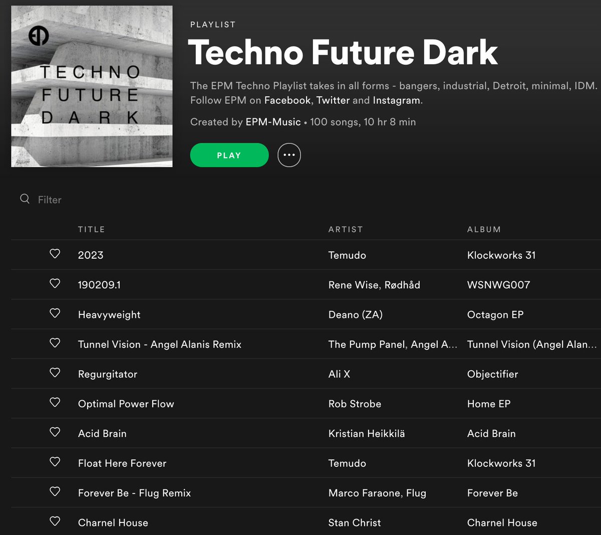EPM_Music's tweet image. If you are getting fresh for the #weekend here&apos;s our updated  #Techio #Playlist to get you in the mood. Feat. new releases from Temudo, Rodhad, Rene Wise, The Pump Panel, Deano (ZA), Stan Christ, Ali X, Rob Strobe, Kristian Heikkila, Marco Faroane 🔥🕺▶️
tinyurl.com/EPM-Techno