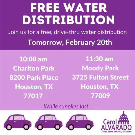 Jose Diaz (@jldiaz_1) on Twitter photo Drive thru water and food distribution locations for families in need. Please get these info out for our families in need. <a href="/AldineISD/">Aldine ISD</a> <a href="/OrangeGroveAISD/">Orange Grove Tigers</a> Drive thru water and food distribution locations for families in need. Please get these info out for our families in need. <a href="/AldineISD/">Aldine ISD</a> <a href="/OrangeGroveAISD/">Orange Grove Tigers</a>