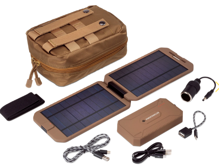 All New!!! TACTICAL EXTREME PORTABLE SOLAR KIT The tactical extreme houses a massive 12,000mAh capacity Lithium Polymer battery and offers users real power in a compact, durable shell. #solarpower #tacticalpower essentialgearoutfitter.com/product/tactic…