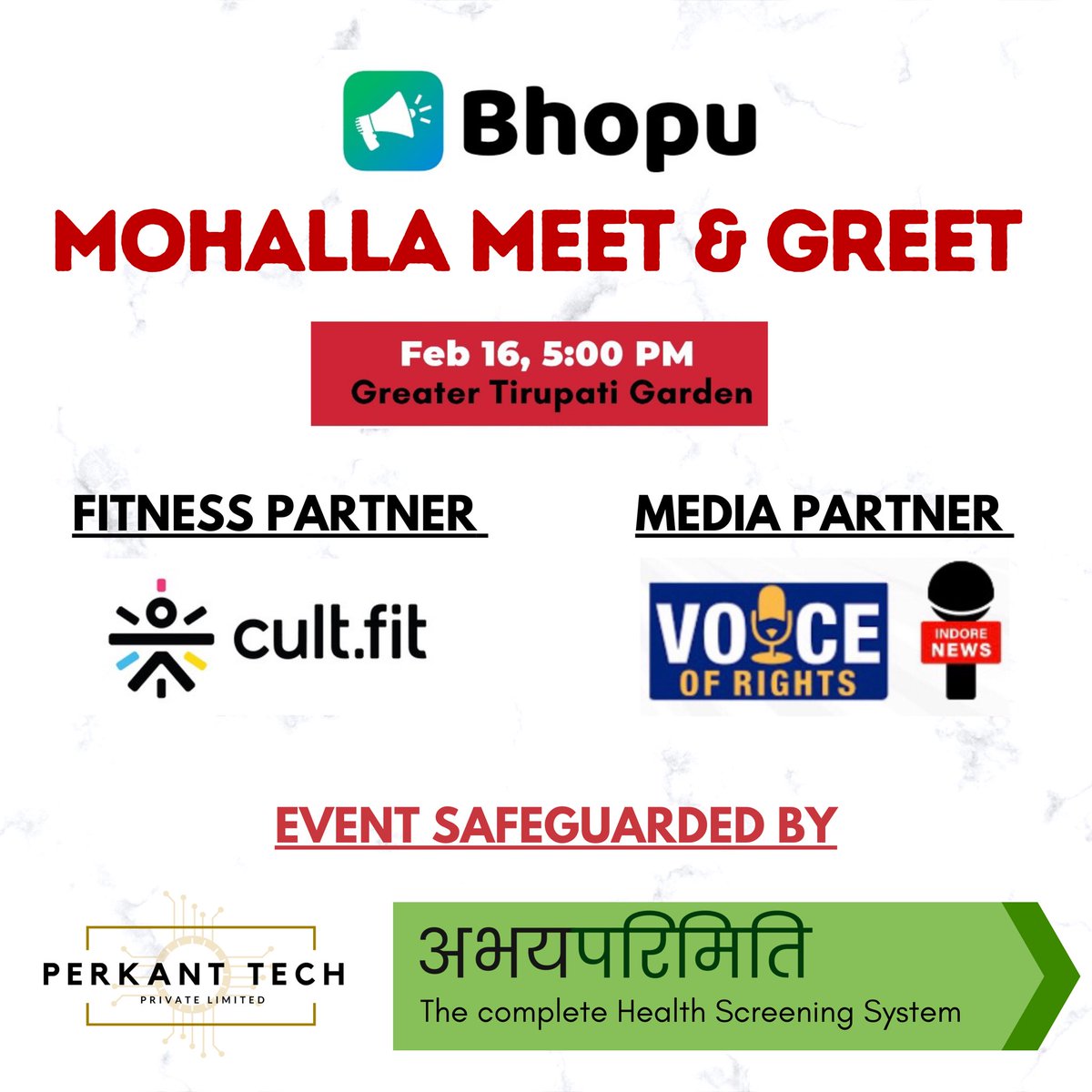 PerkantT's tweet photo. Swipe to see how we safeguarded this grand event at #greatertirupatisociety along side Bhopu: The local info-connect app and #CultFit  
We health screened all subjects and ensured safety across the premises  with integrated attendance, tele-health reports and e-health solutions. https://t.co/hZHceGkVpU