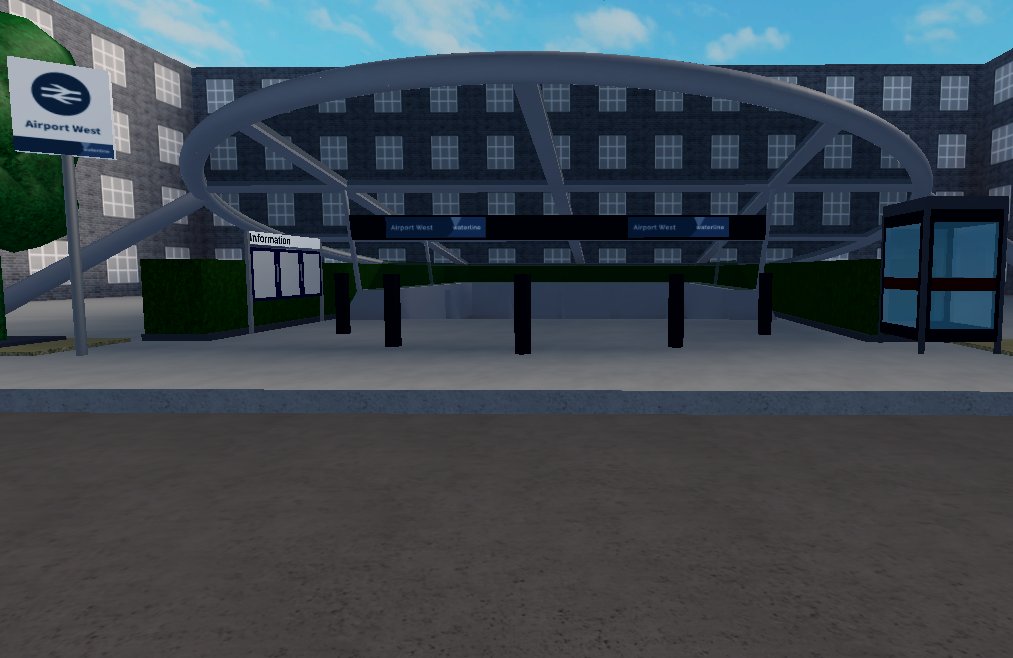 JamesStreetSta1's tweet photo. With help from Transport for Stepford and the whole @StepfordWaterl1 team, we have managed to build a state-of-the-art canopy above the entrance of Airport West Station! Honestly Way to go!
#SaveTheAirportSubway https://t.co/zQDYei3u4G