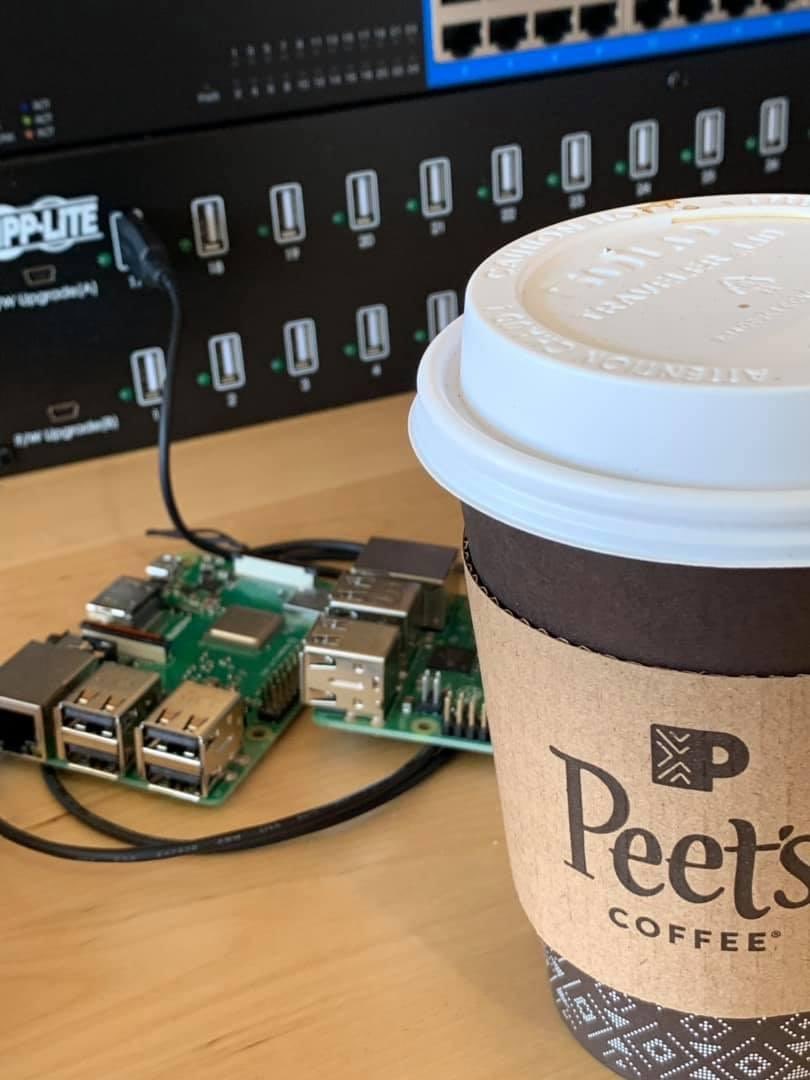 chrisbensen's tweet photo. On this day 2 years ago I started working on the Worlds Largest Raspberry Pi Cluster (that we know of) with this photo #superpi https://t.co/yLMUpCAg8U
