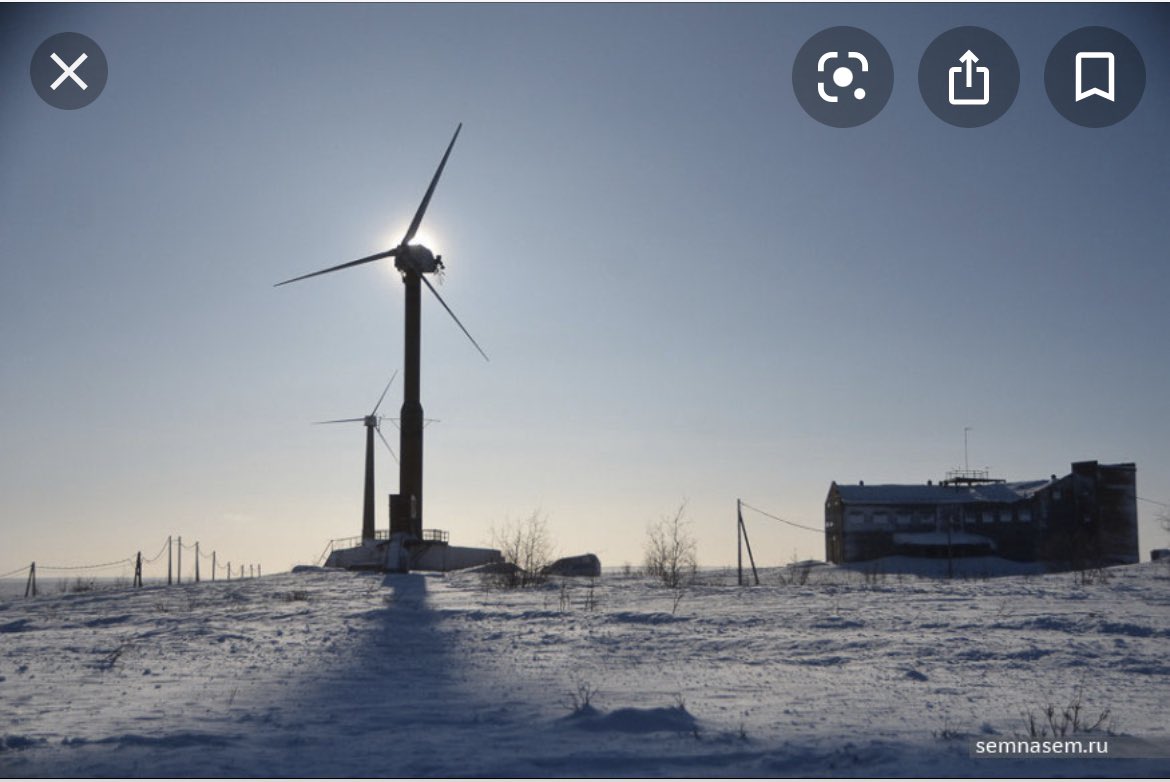 This is Vorkuta, Greenland. Just wanted to make sure I show a commercial sized wind turbines I know how conservative trolls work. Speaking of work this wind turbine has been working nonstop for 11+ years. #TexasPowerOutages #GreenNewDeal