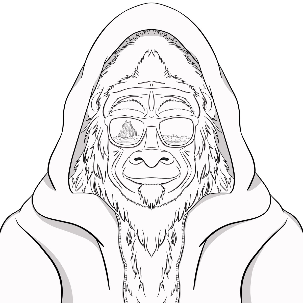 505Nomad's tweet photo. A friend, Yvonne Garza, drew a NM Nomad Sasquatch in a hoodie for me. Loving Shiprock in the sunglasses.

Now I'm trying to figure out captions and what to do with it. https://t.co/LniGJfwXFA