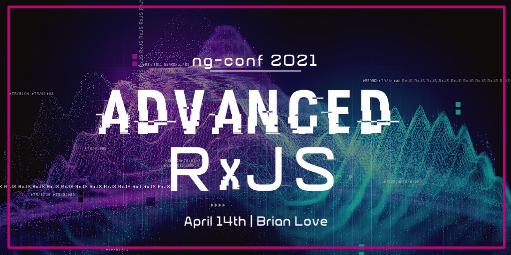 ng-conf (@ngconf) on Twitter photo RxJS is incredibly powerful, but most of us are likely just scratching the surface 🙊
With over 20 hands-on exercises, the Advanced RxJS workshop w/ <a href="/brian_love/">Brian Love</a> will take you from 0-60 like no other course you've seen ⚡️
🗓️ April 14 | #ngconf2021
🎟️ bit.ly/ngc2021RxJS RxJS is incredibly powerful, but most of us are likely just scratching the surface 🙊
With over 20 hands-on exercises, the Advanced RxJS workshop w/ <a href="/brian_love/">Brian Love</a> will take you from 0-60 like no other course you've seen ⚡️
🗓️ April 14 | #ngconf2021
🎟️ bit.ly/ngc2021RxJS